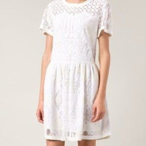 Sea New York Lace Pattern Mini Dress